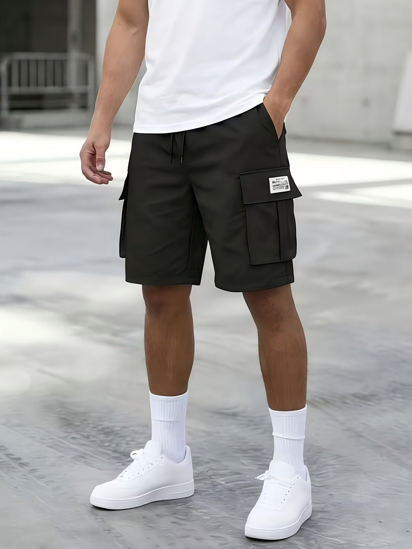 Men's Cargo Shorts - Drawstring Waist With Pockets – Sizes M–XXXL – view 6