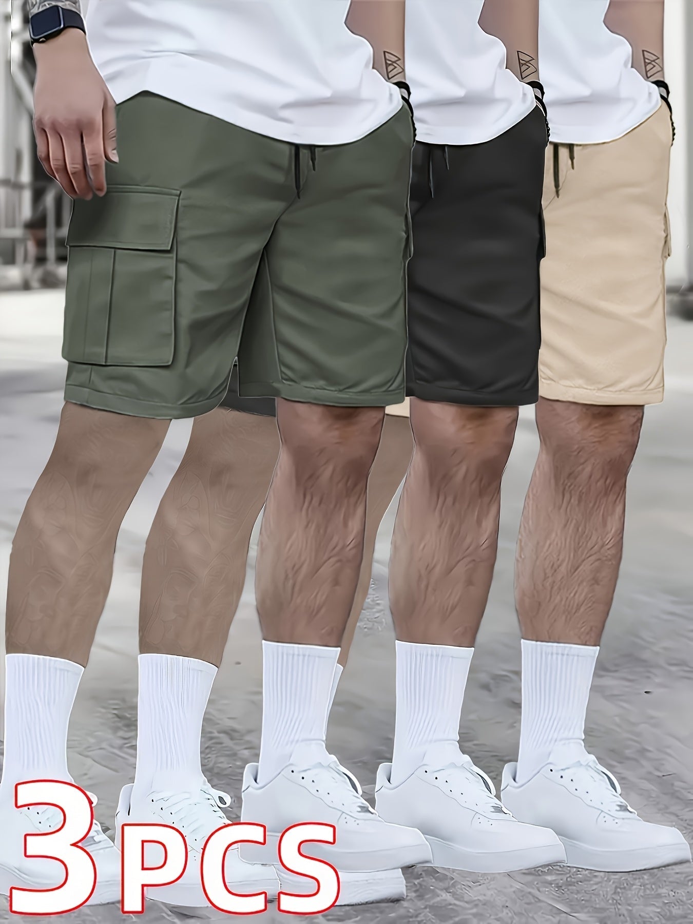 Men's Cargo Shorts - Multi Pocket – 10-Variant Selection – main product image