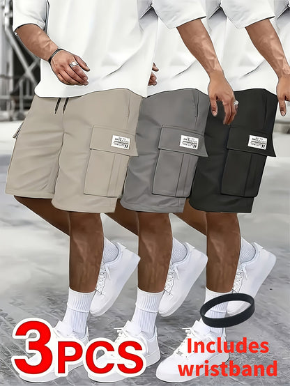 Men's Cargo Shorts - Multi Pocket – 10-Variant Selection – Black option – view 2