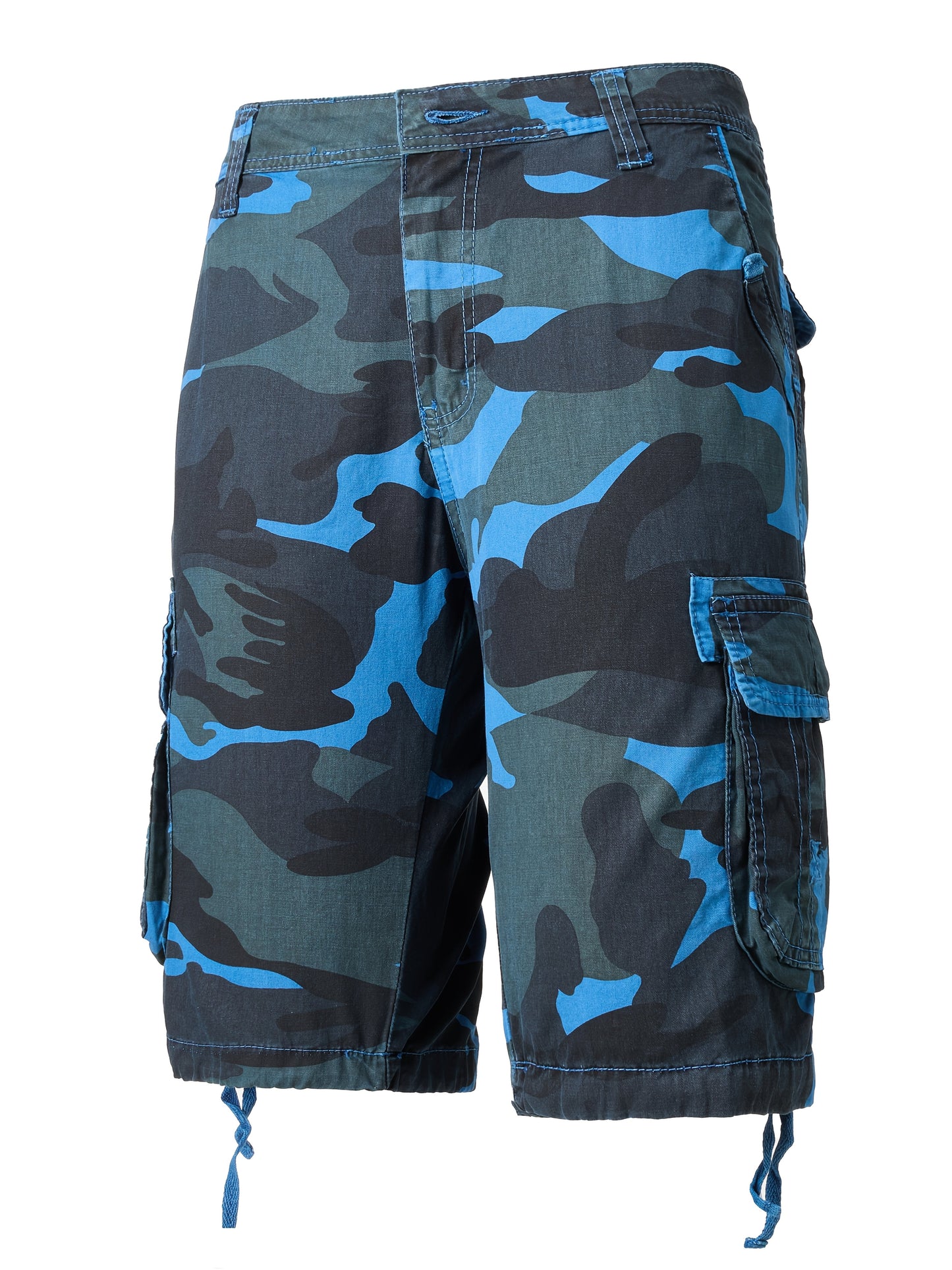 Men's Cargo Shorts - Multi Pocket Active – Cotton – Red option – main product image