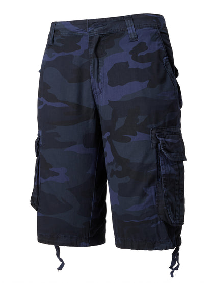 Men's Cargo Shorts - Multi Pocket Active – Cotton – Red option – view 3