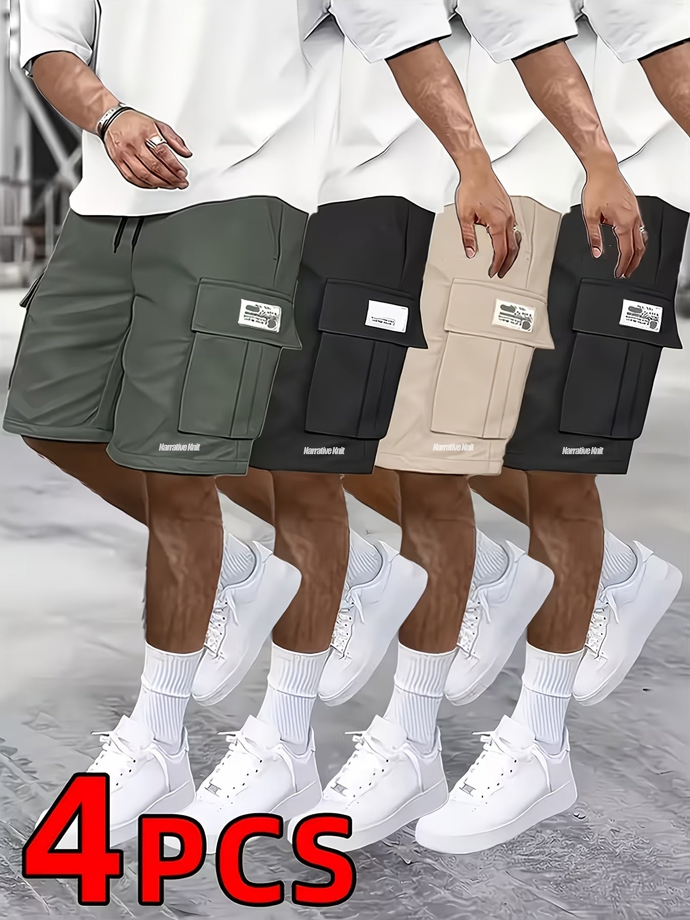 Men's Cargo Shorts - Multi Pocket Active – Sizes S–XXXL – view 2