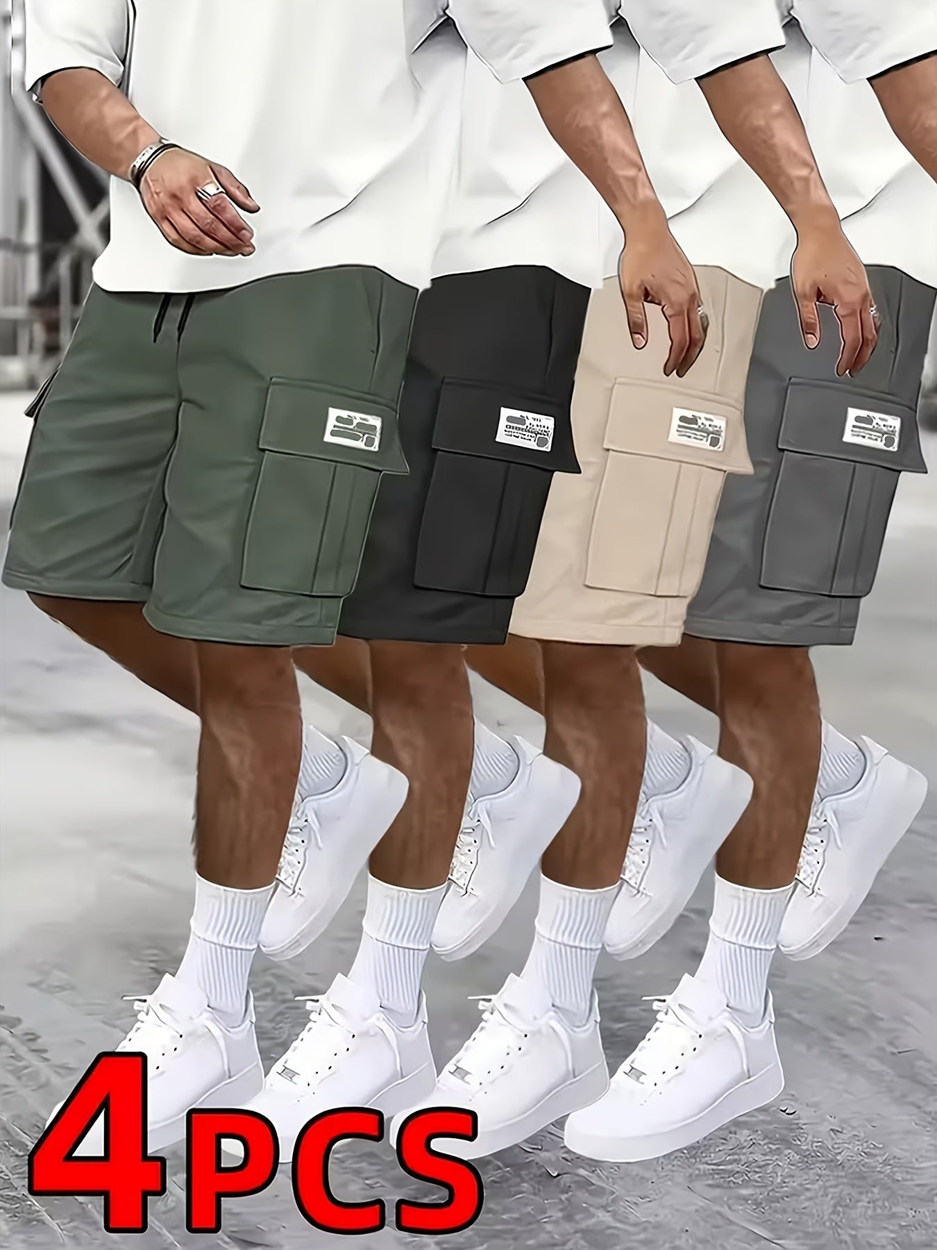 Men's Cargo Shorts - Multi Pocket Active – Sizes S–XXXL – view 5