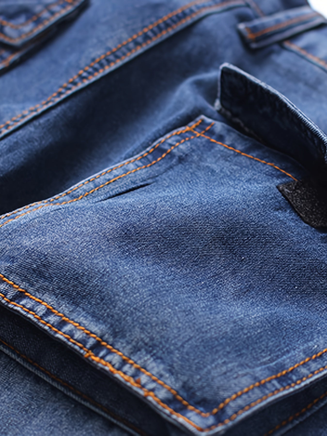 Men's Cargo Shorts - Multi Pocket – Blue Denim – view 6