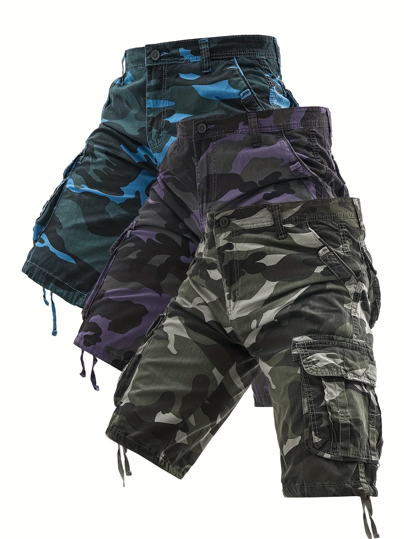 Men's Cargo Shorts - Multi Pocket – Sizes 1XL–6XL – view 7