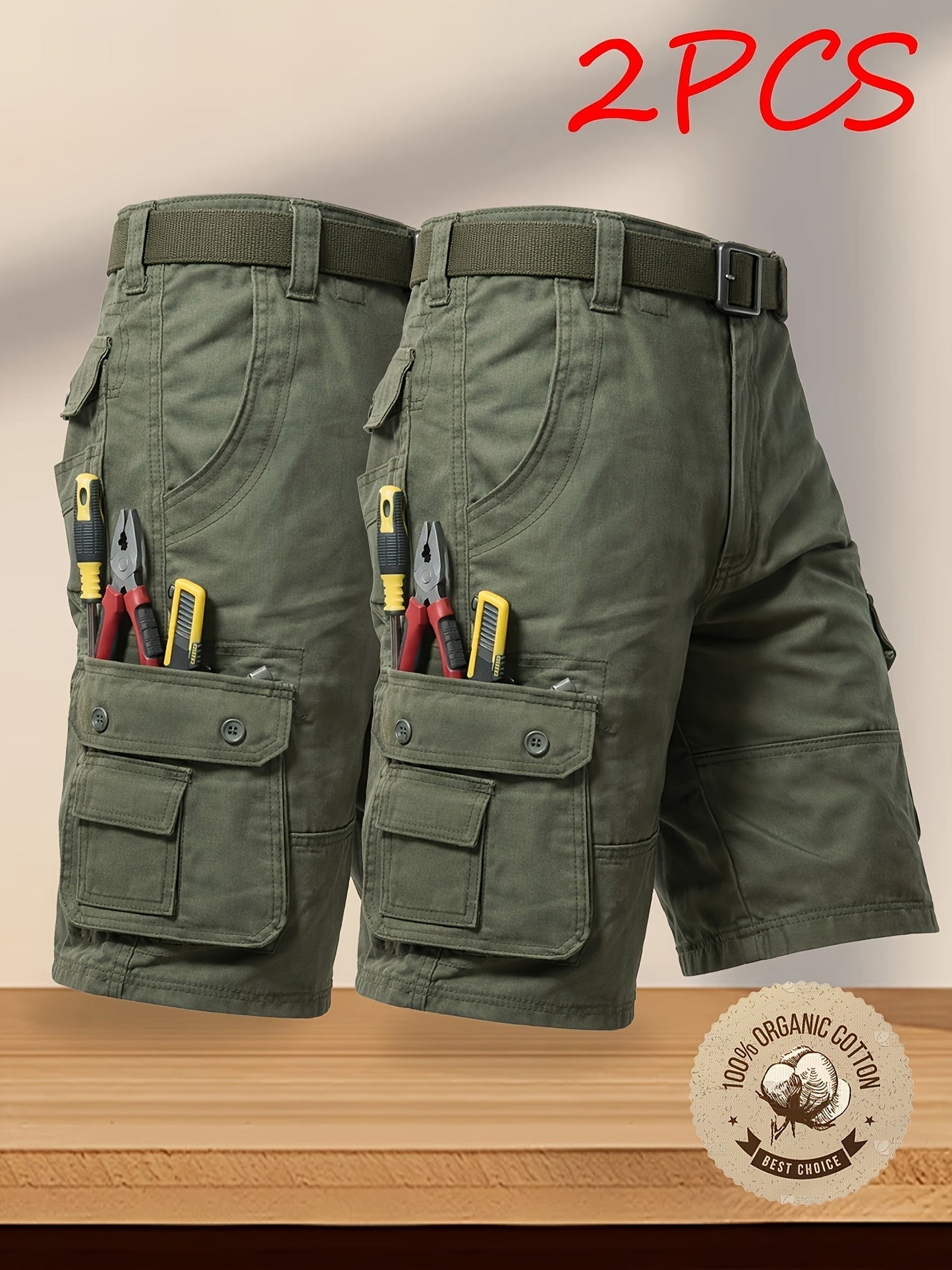 Men's Cargo Shorts - Multi Pocket – Sizes 31–40 – view 10