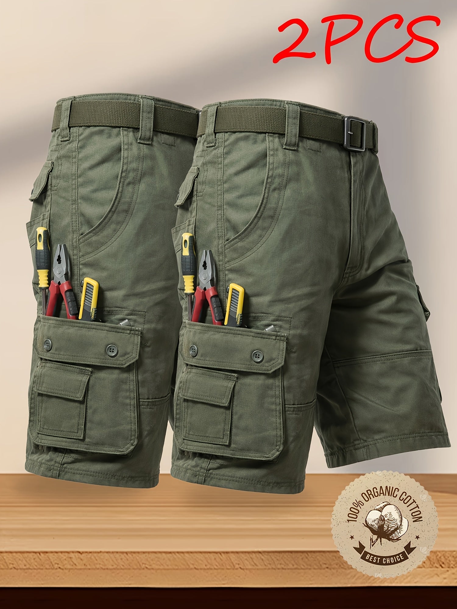 Men's Cargo Shorts - Multi Pocket – Sizes 31–40 – view 10
