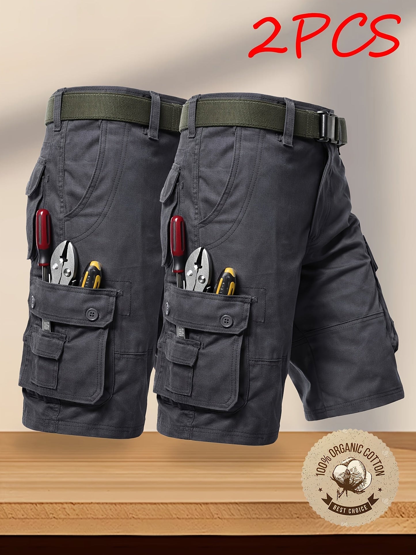 Men's Cargo Shorts - Multi Pocket – Sizes 31–40 – view 11