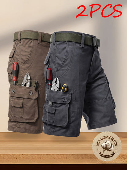 Men's Cargo Shorts - Multi Pocket – Sizes 31–40 – Black option – view 5