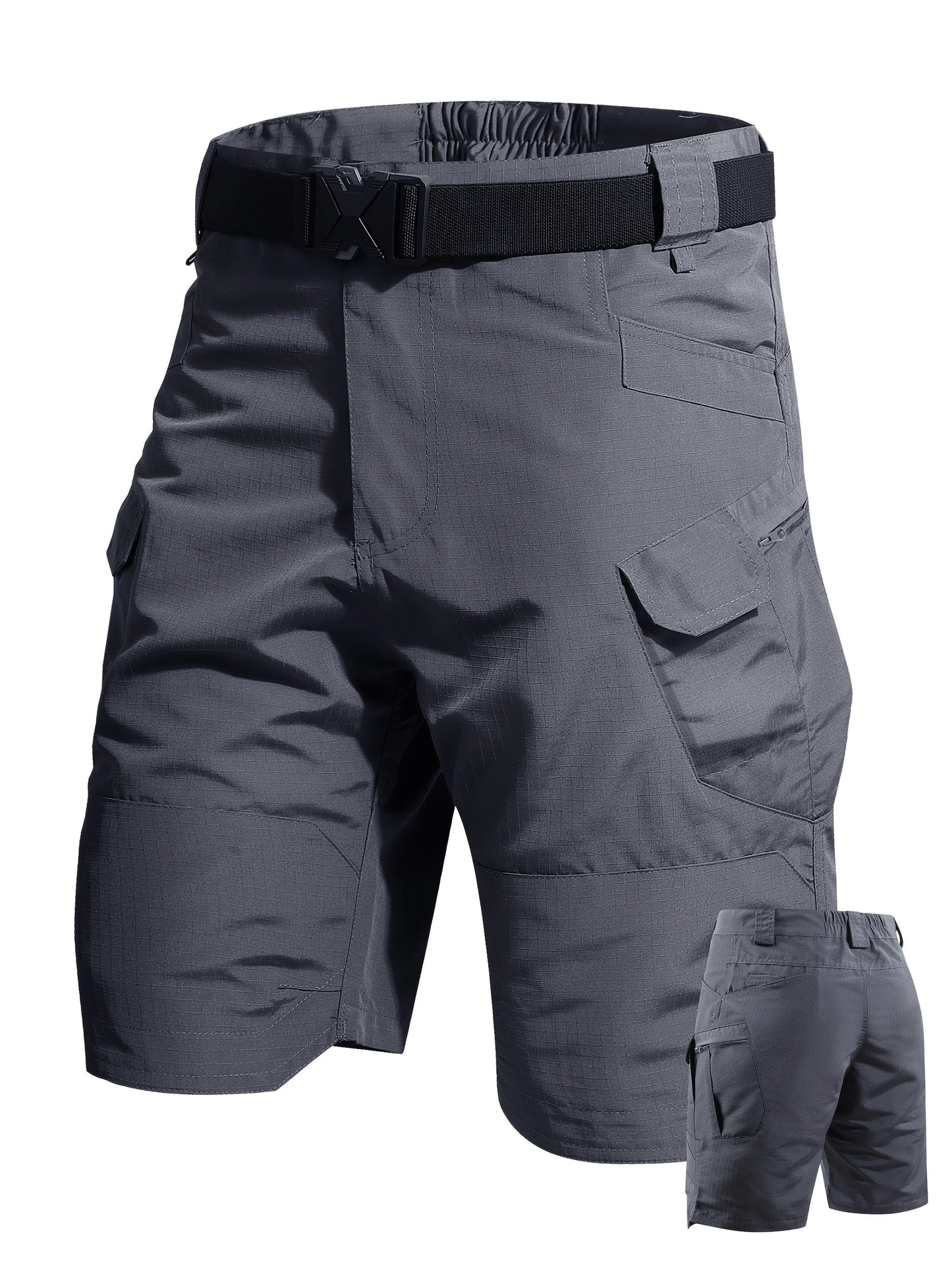 Men's Cargo Shorts - Quick Dry – Black option – view 8