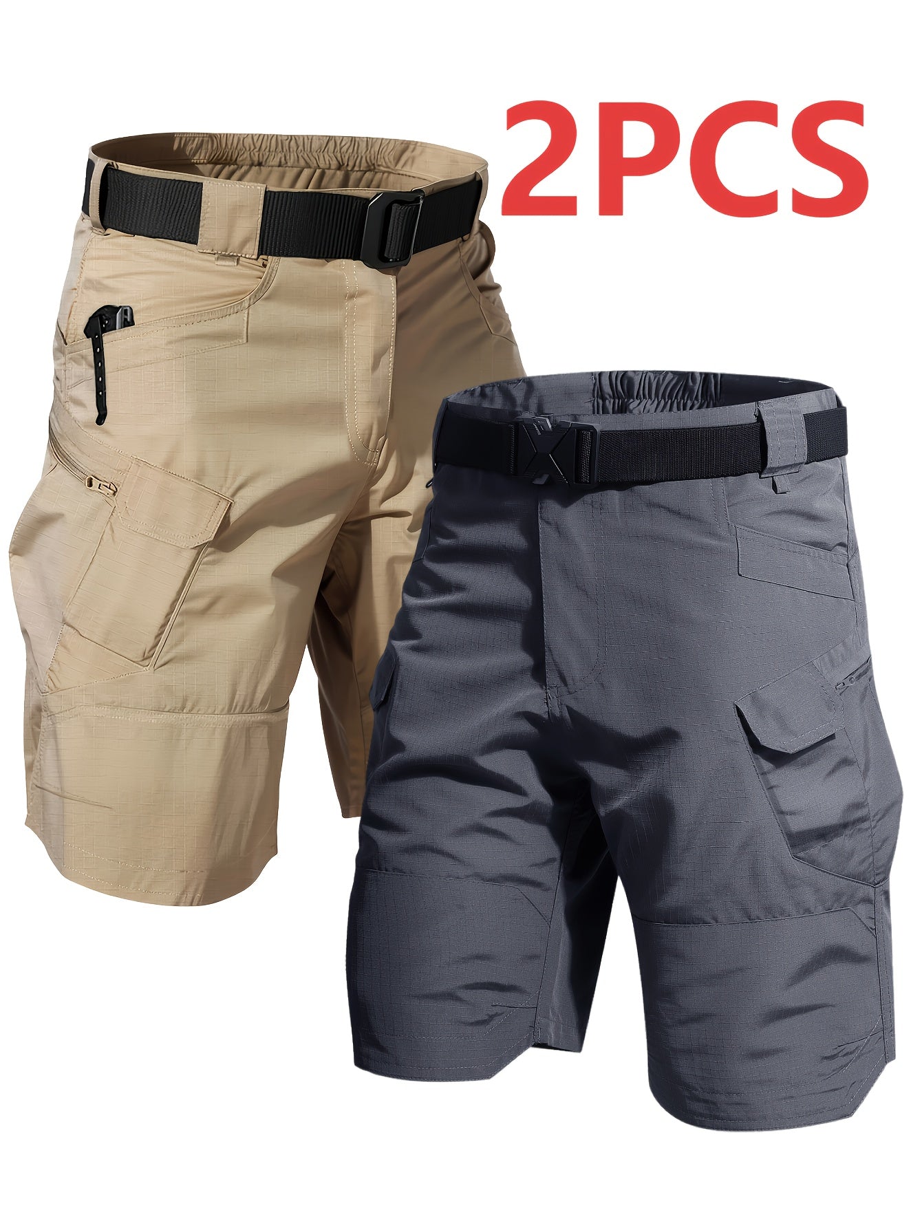 Men's Cargo Shorts - Quick Dry – Black option – view 10
