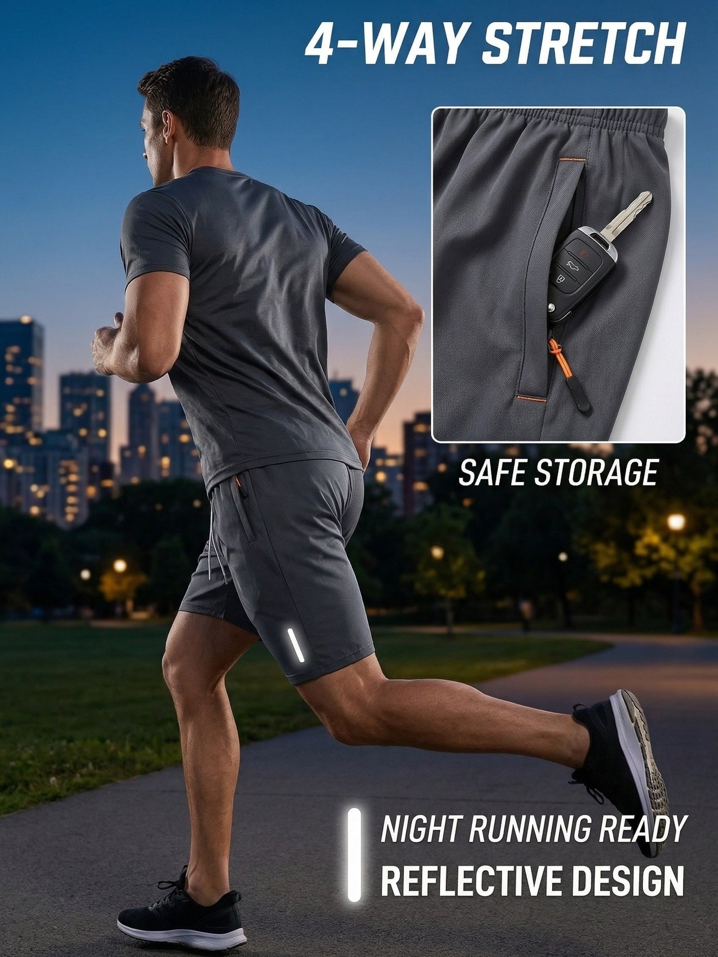 Men's Cargo Shorts - Quick Dry Active Style – view 7