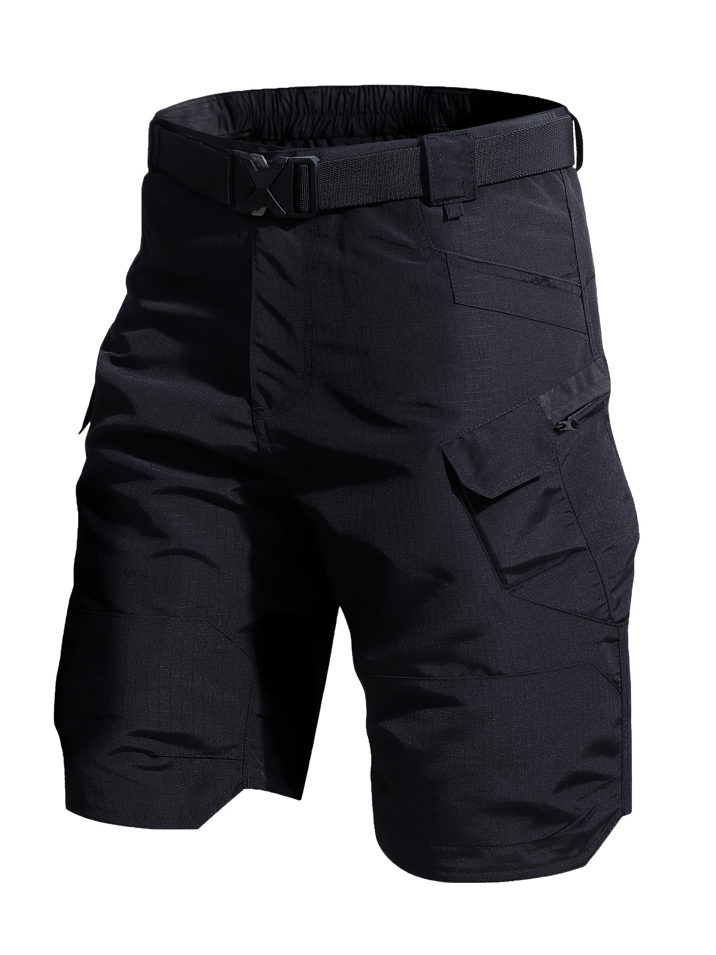 Men's Cargo Shorts - Quick Dry With Pockets – Black – view 4