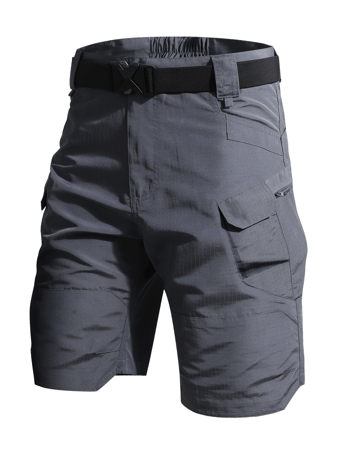 Men's Cargo Shorts - Quick Dry With Pockets – Black – view 5