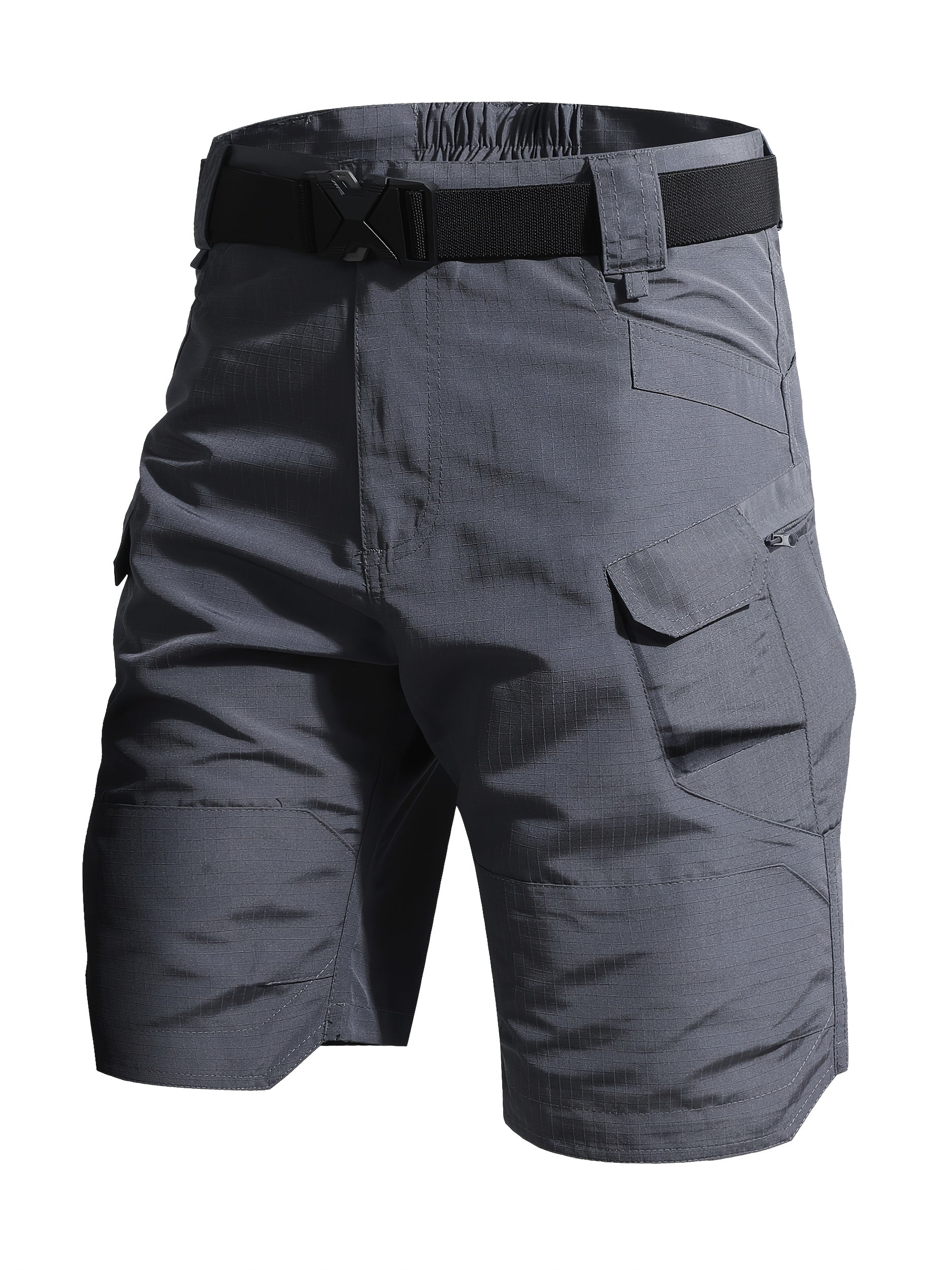 Men's Cargo Shorts - Quick Dry With Pockets – Black – view 5
