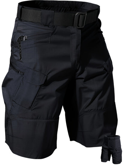 Men's Cargo Shorts - Quick Dry With Pockets – Black – Black option – view 3