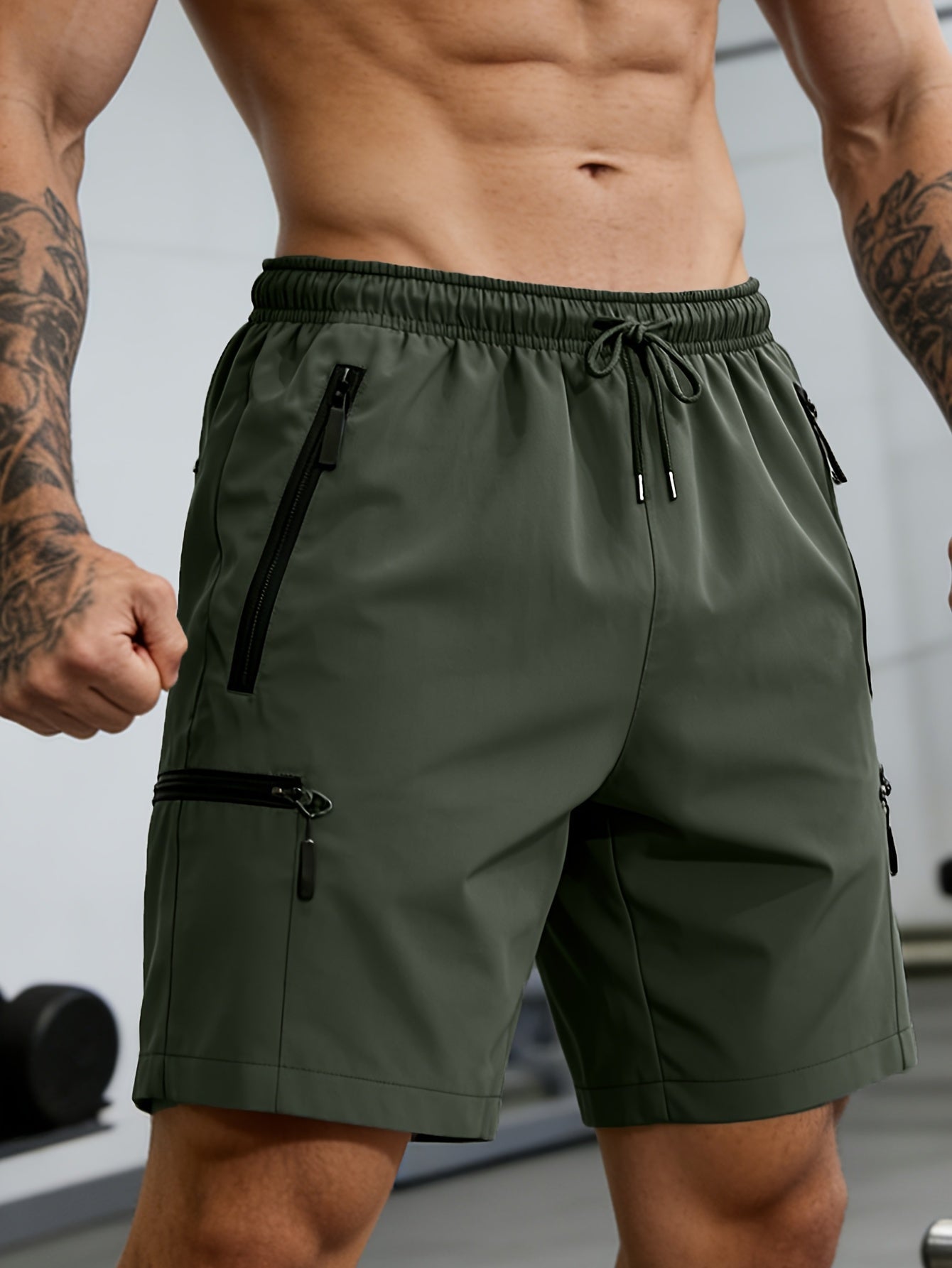 Men's Cargo Shorts - Quick Dry With Pockets – Dark Blue – view 5