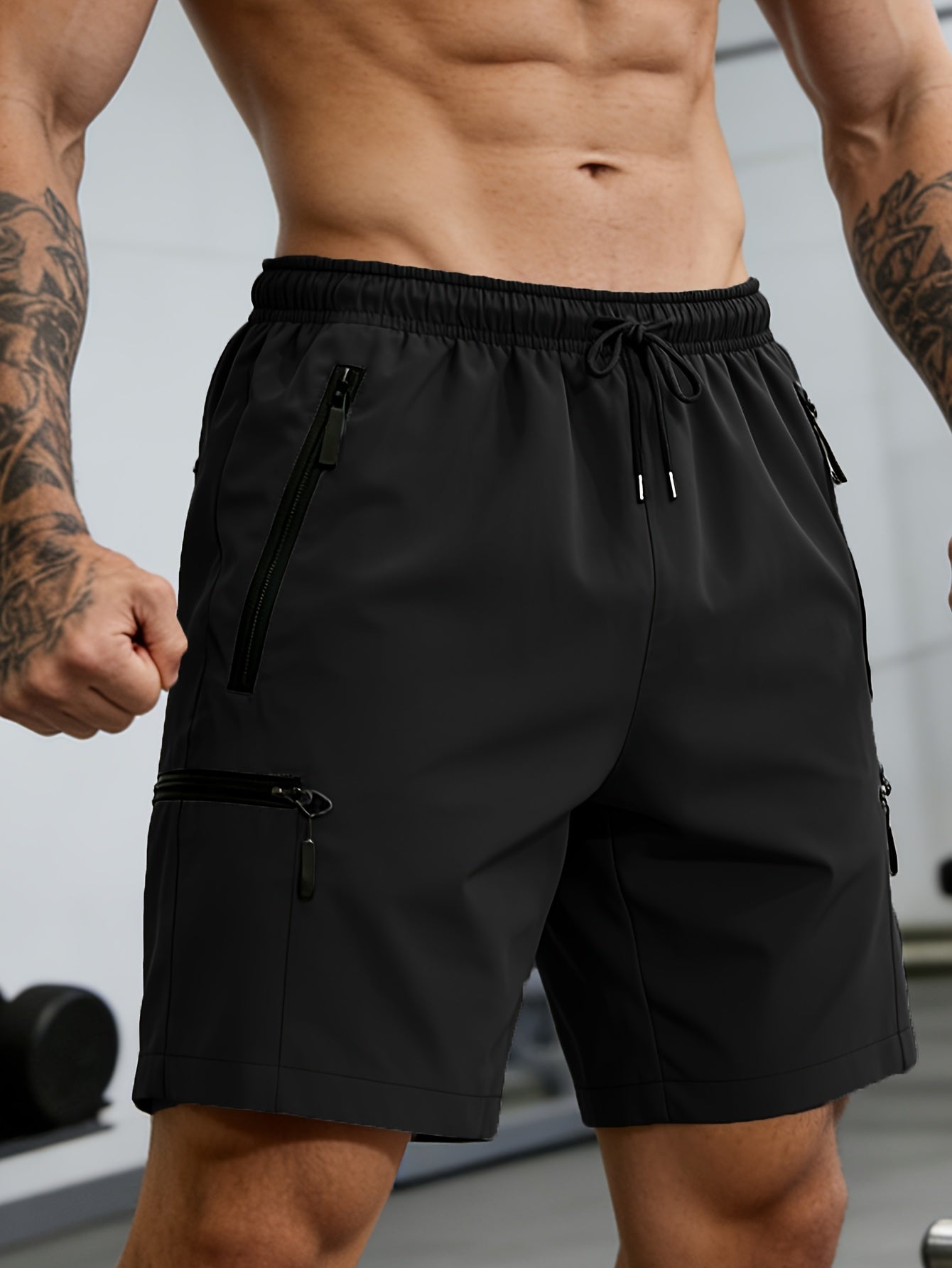 Men's Cargo Shorts - Quick Dry With Pockets – Dark Blue – view 6