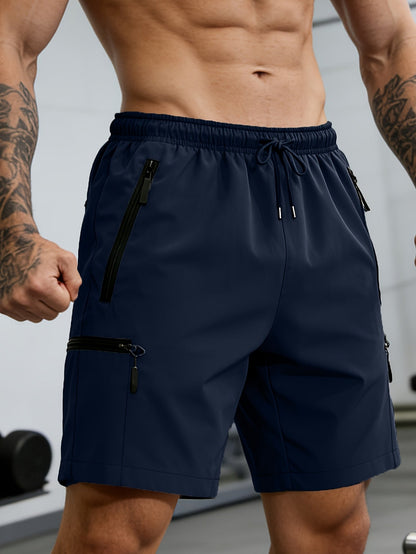 Men's Cargo Shorts - Quick Dry With Pockets – Dark Blue – view 11