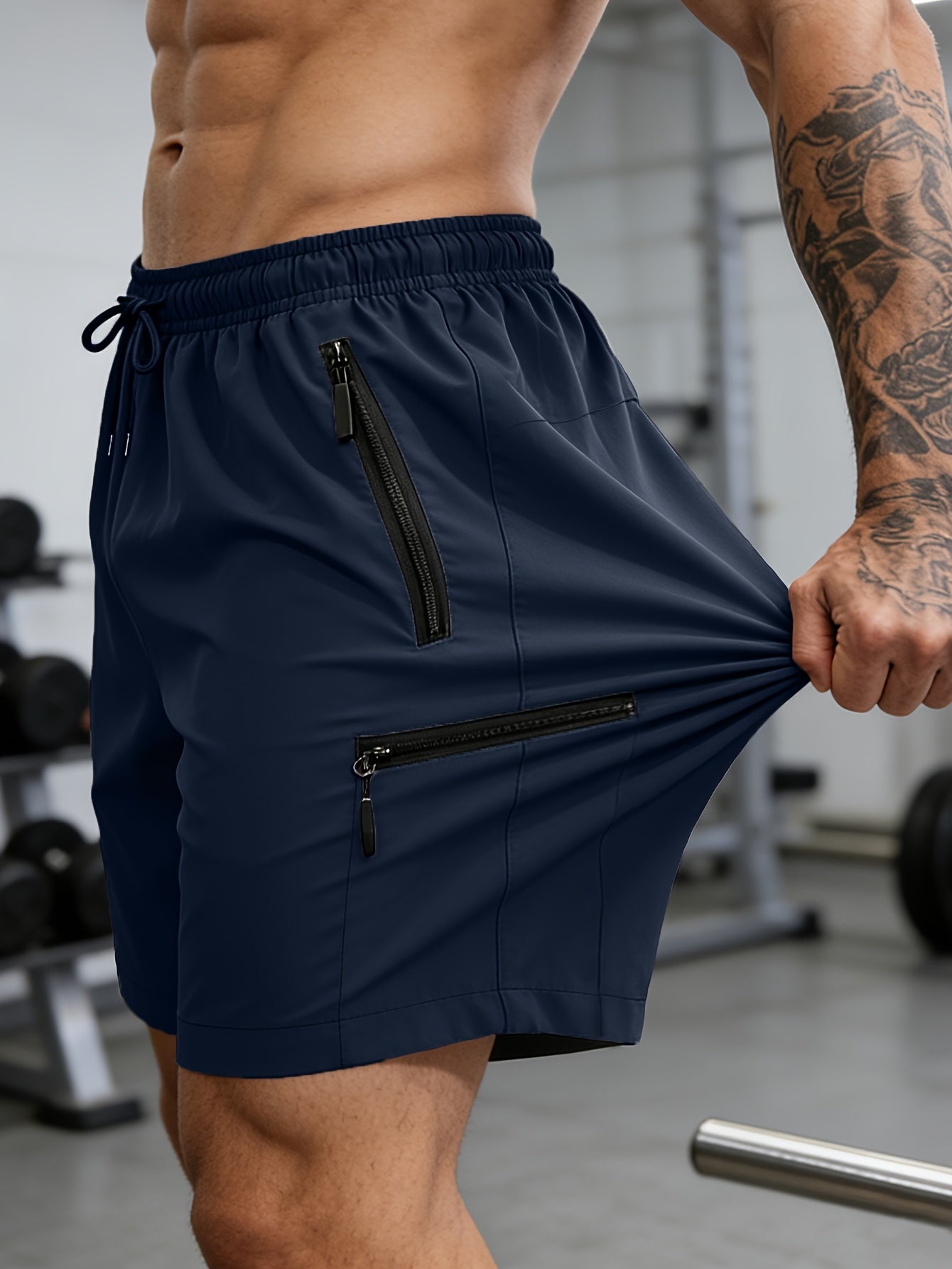 Men's Cargo Shorts - Quick Dry With Pockets – Dark Blue – Blue option – view 3