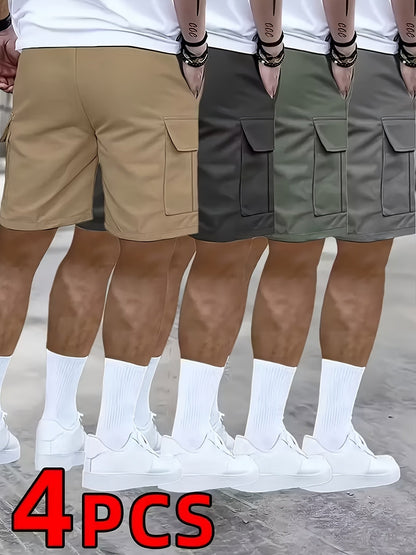 Men's Cargo Shorts - Quick Dry With Pockets – Gray Khaki Green – view 5