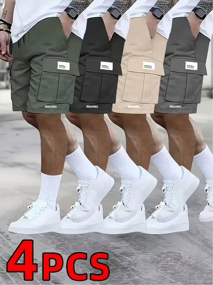 Men's Cargo Shorts - Quick Dry With Pockets – Gray Khaki Green – view 9