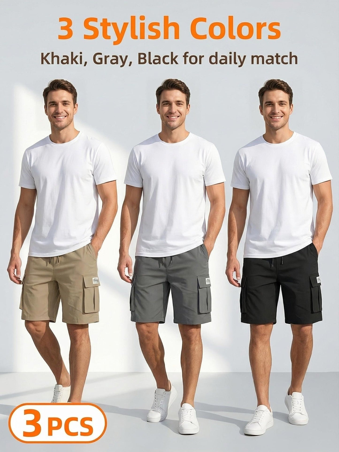 Men's Cargo Shorts - Quick Dry With Pockets – Relaxed Fit – view 6