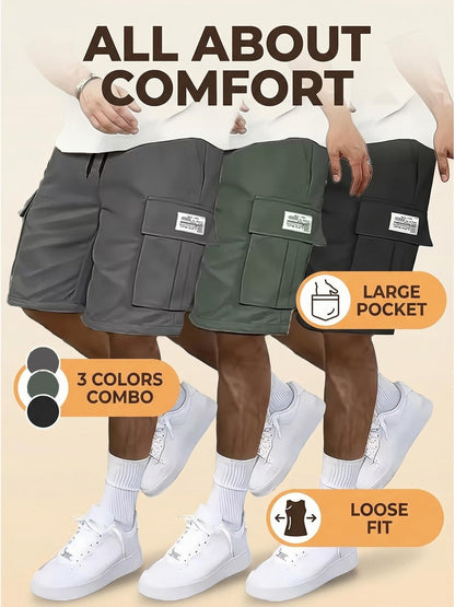 Men's Cargo Shorts - Quick Dry With Pockets – Relaxed Fit – view 7