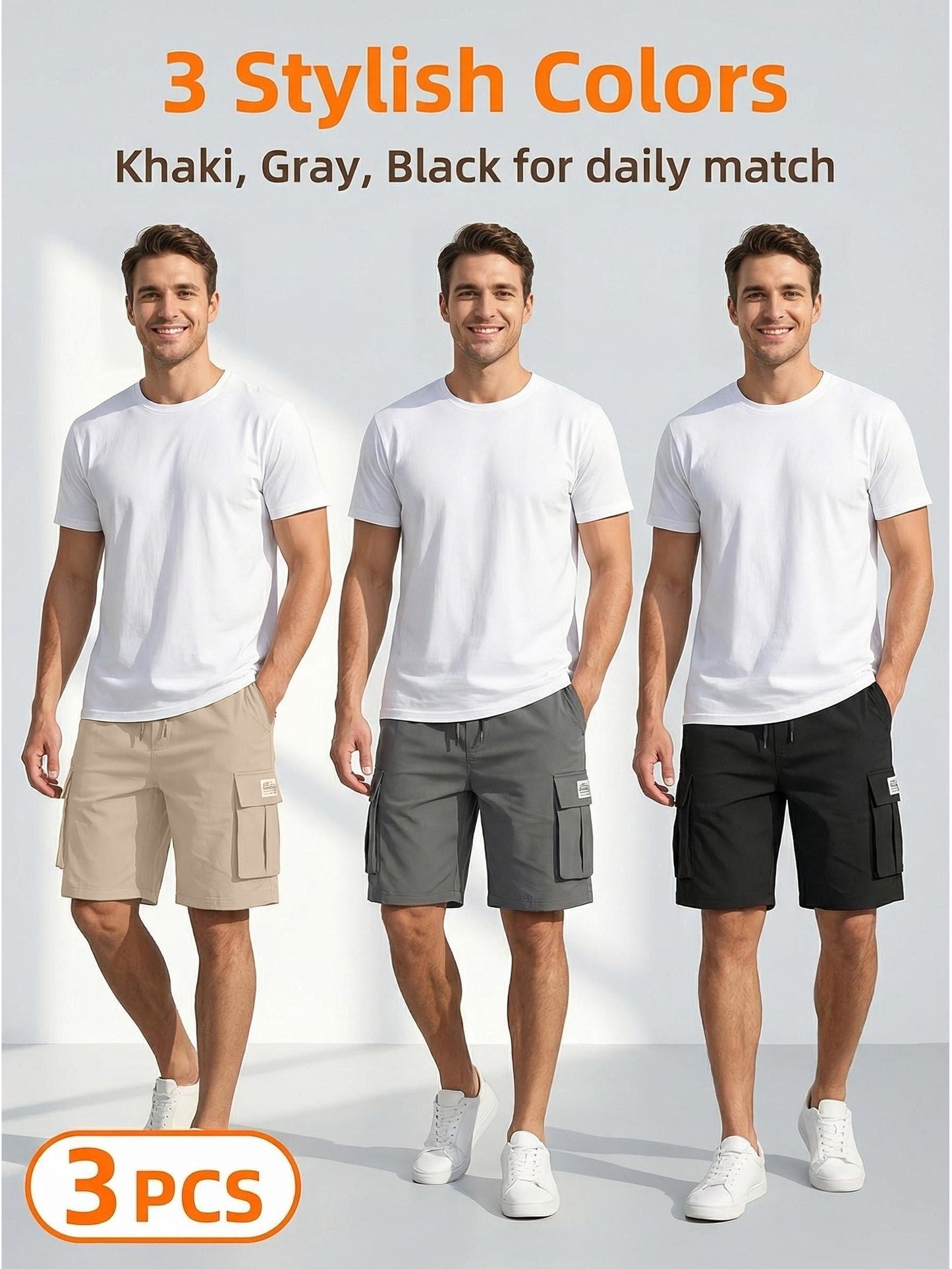 Men's Cargo Shorts - Quick Dry With Pockets – Relaxed Fit – view 10