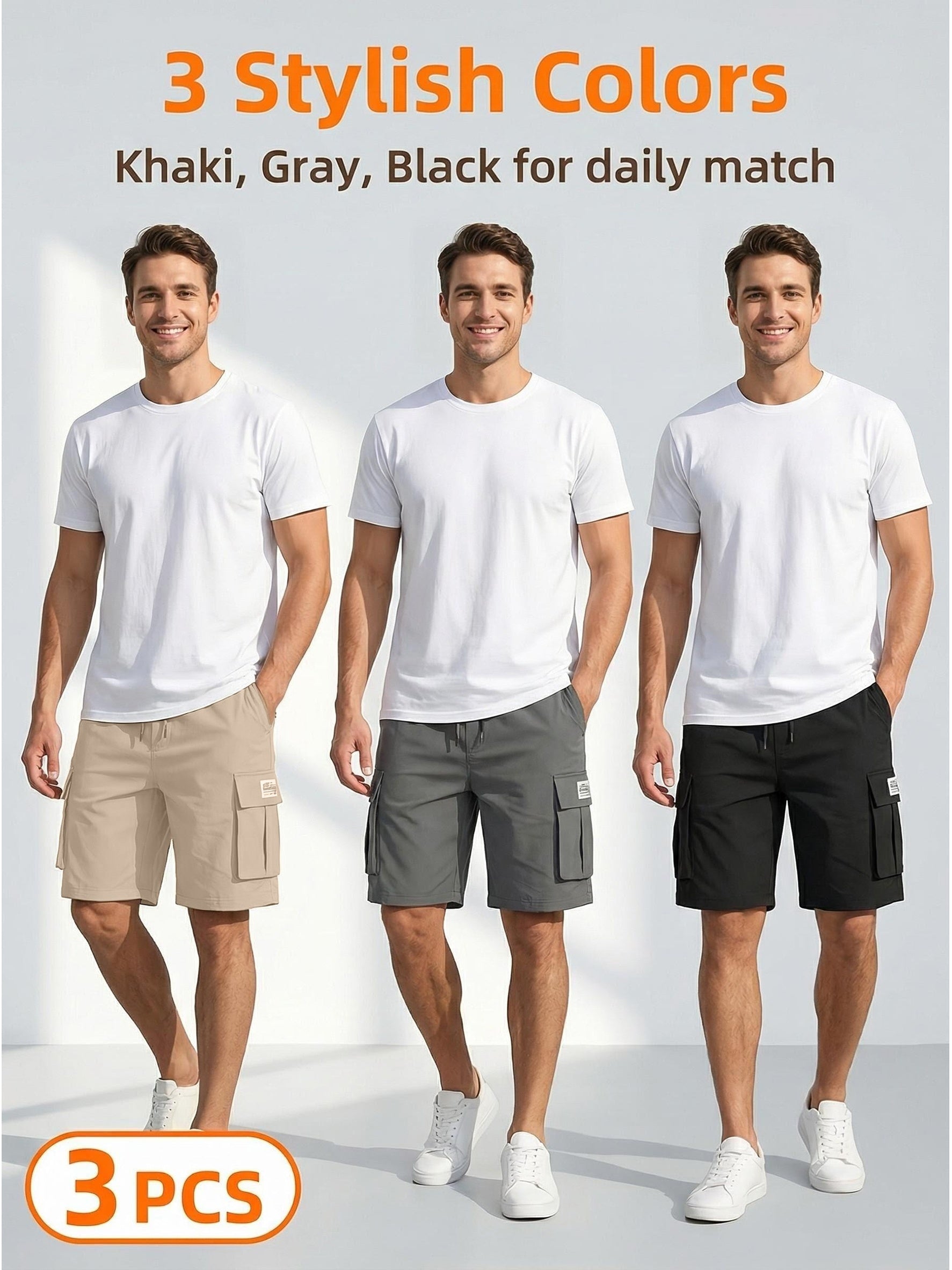 Men's Cargo Shorts - Quick Dry With Pockets – Relaxed Fit – view 10