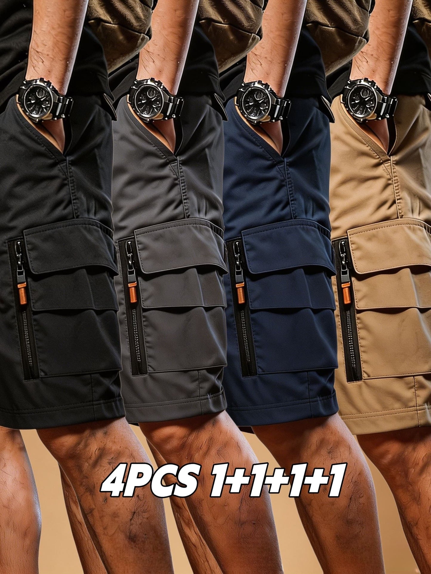 Men's Cargo Shorts - Quick Dry With Pockets – Sizes L–XXXL – view 11