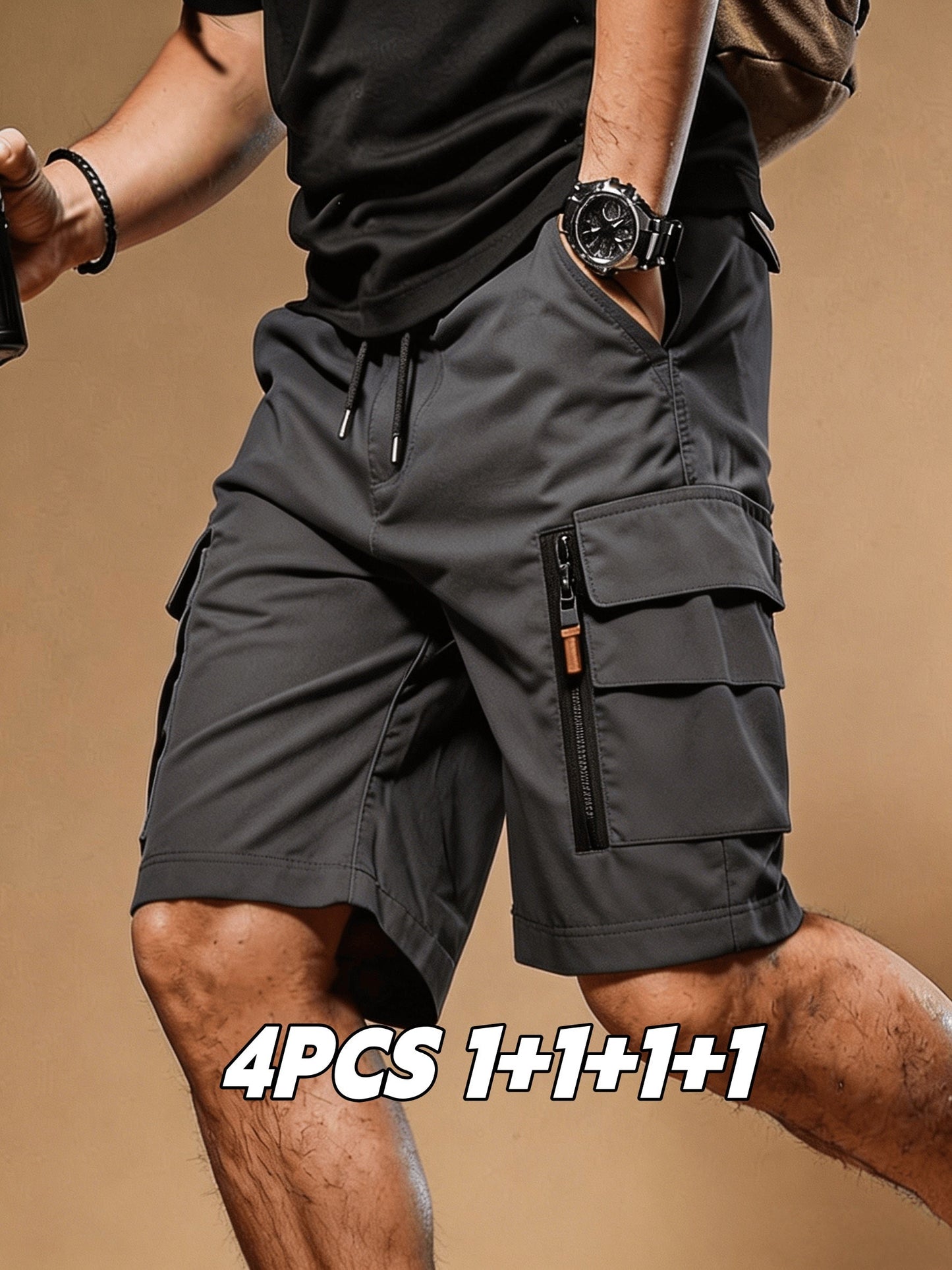 Men's Cargo Shorts - Quick Dry With Pockets – Sizes L–XXXL – view 12