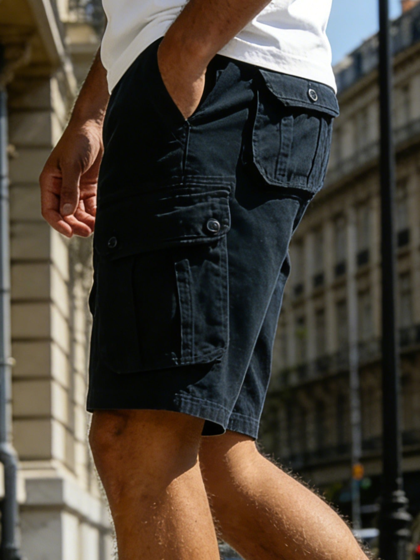 Men's Cargo Shorts - Stretch With Pockets Active Style – green option – view 5