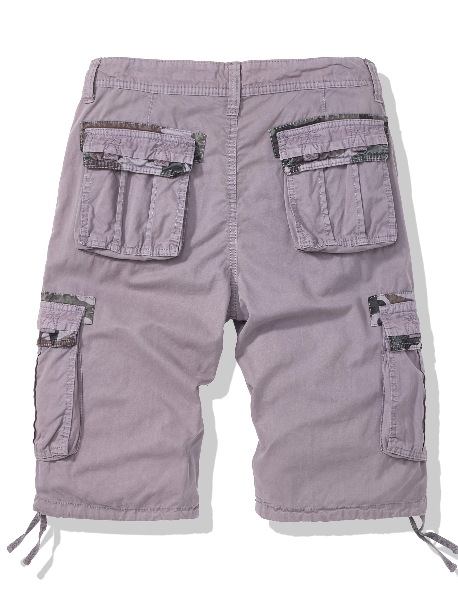 Men's Cargo Shorts - Stretch With Pockets – Grey / Sepia – view 8