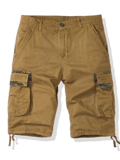 Men's Cargo Shorts - Stretch With Pockets – Grey / Sepia – view 10