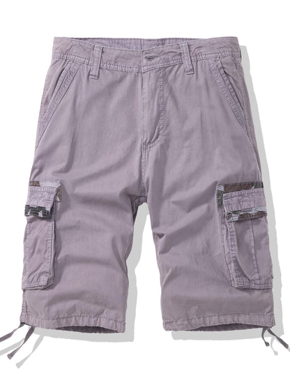 Men's Cargo Shorts - Stretch With Pockets – Grey / Sepia – Grey option – main product image
