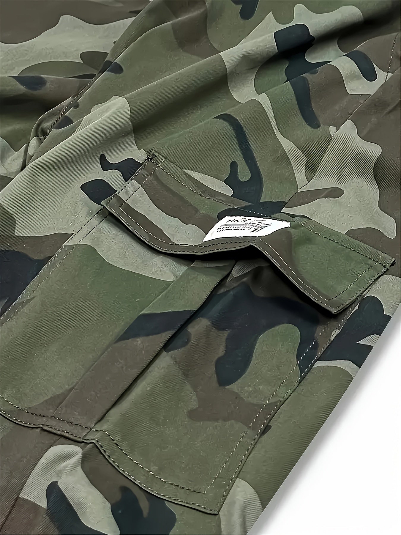Men's Cargo Shorts - Stretch With Pockets – Khaki Gray Black – view 7