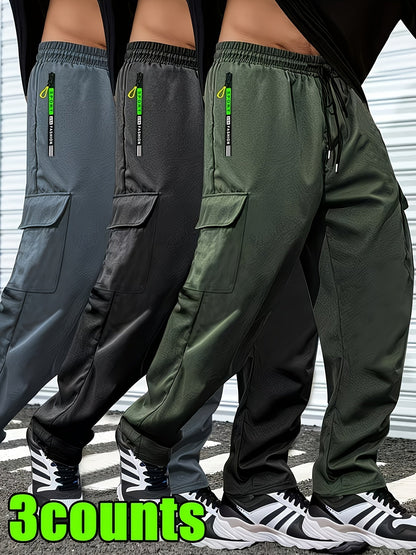 Men's Casual Pants - Elastic Waist With Pockets – view 4