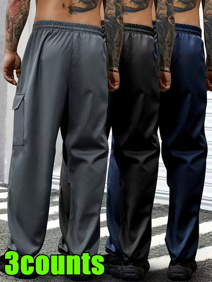 Men's Casual Pants - Elastic Waist With Pockets – view 6