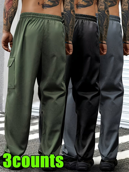 Men's Casual Pants - Elastic Waist With Pockets – view 7