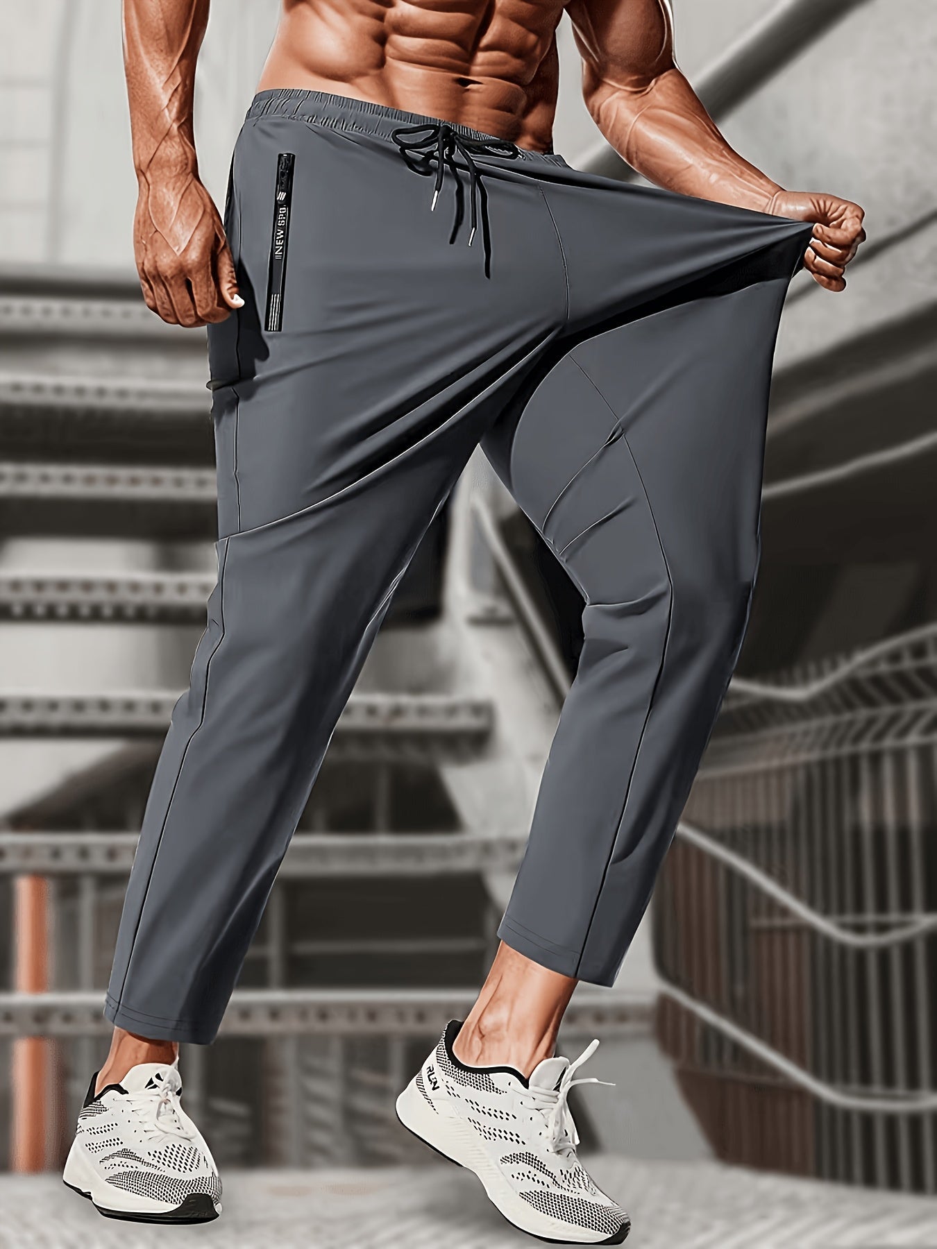 Men's Casual Pants - Quick Dry With Pockets – Regular Fit – view 3