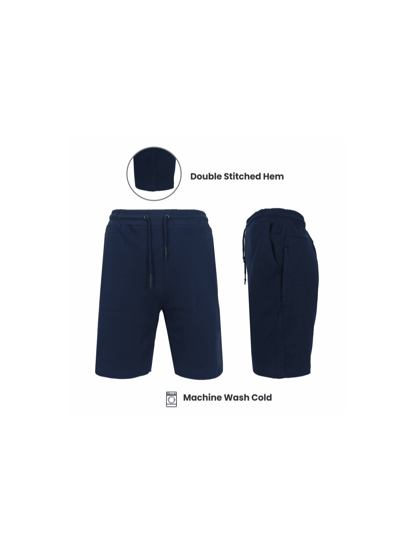 Men's Casual Shorts - Drawstring Waist With Pockets – view 7