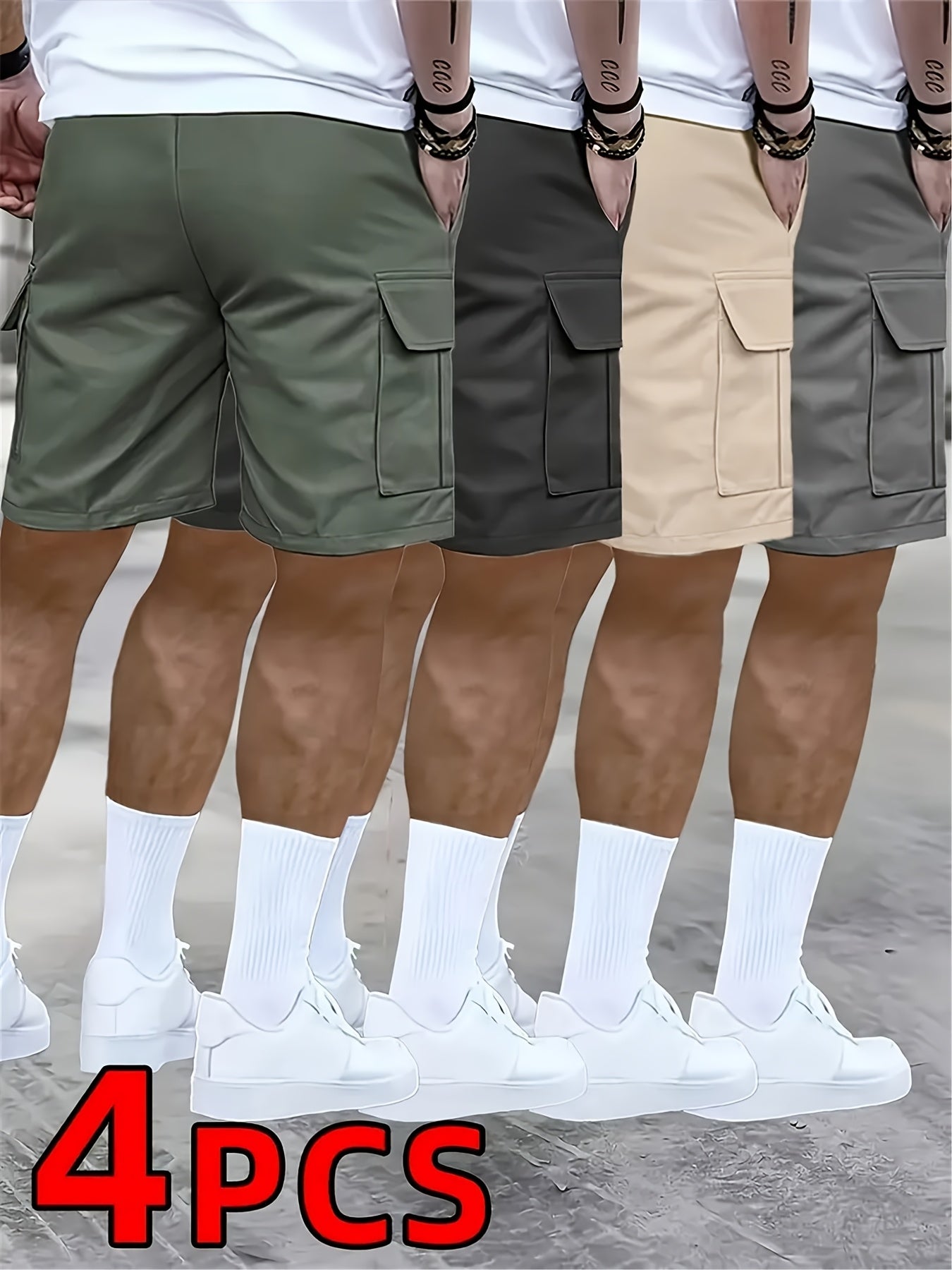 Men's Casual Shorts - Pocket Detail – 20-Variant Selection – view 9