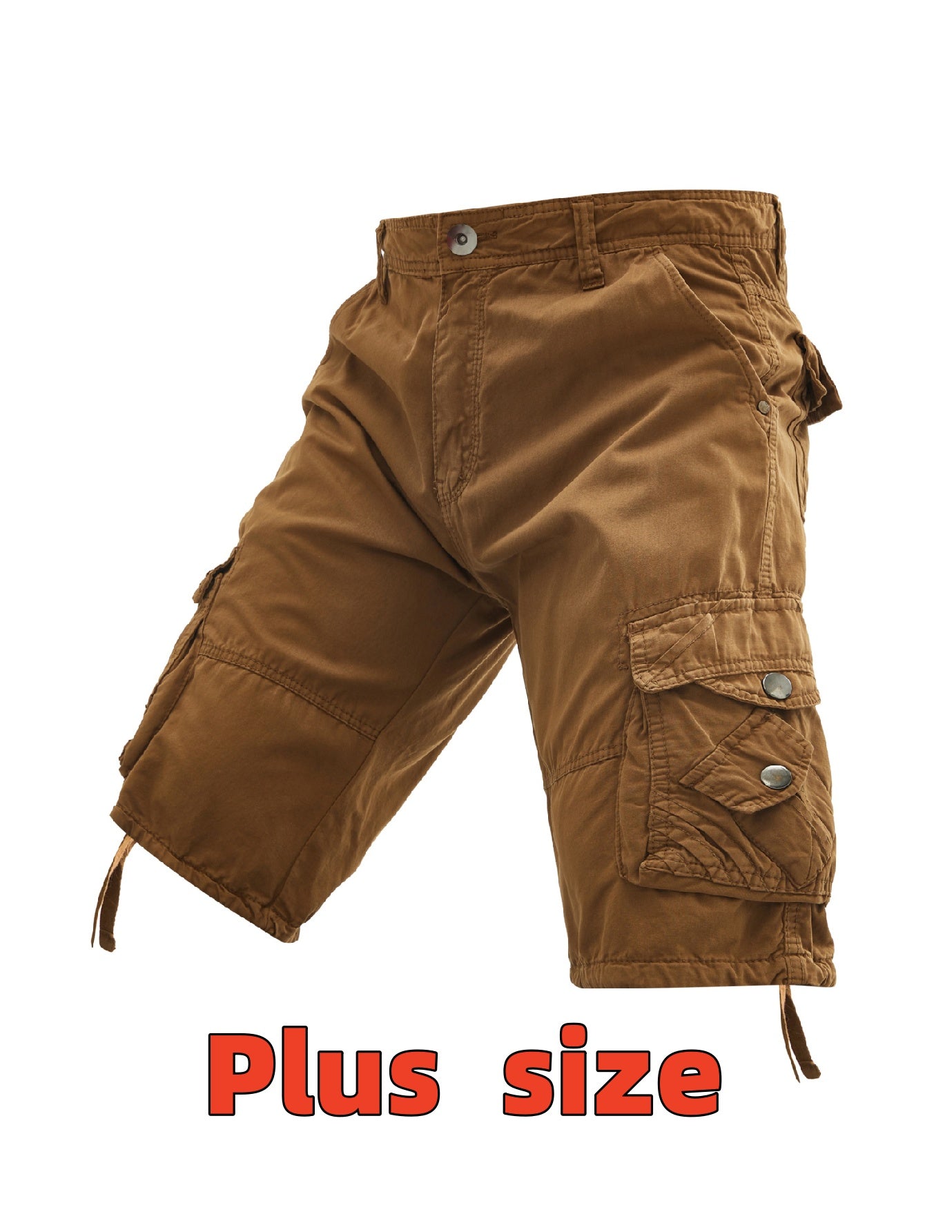 Men's Casual Shorts - Pocket Detail – Cyan / Khaki – view 4