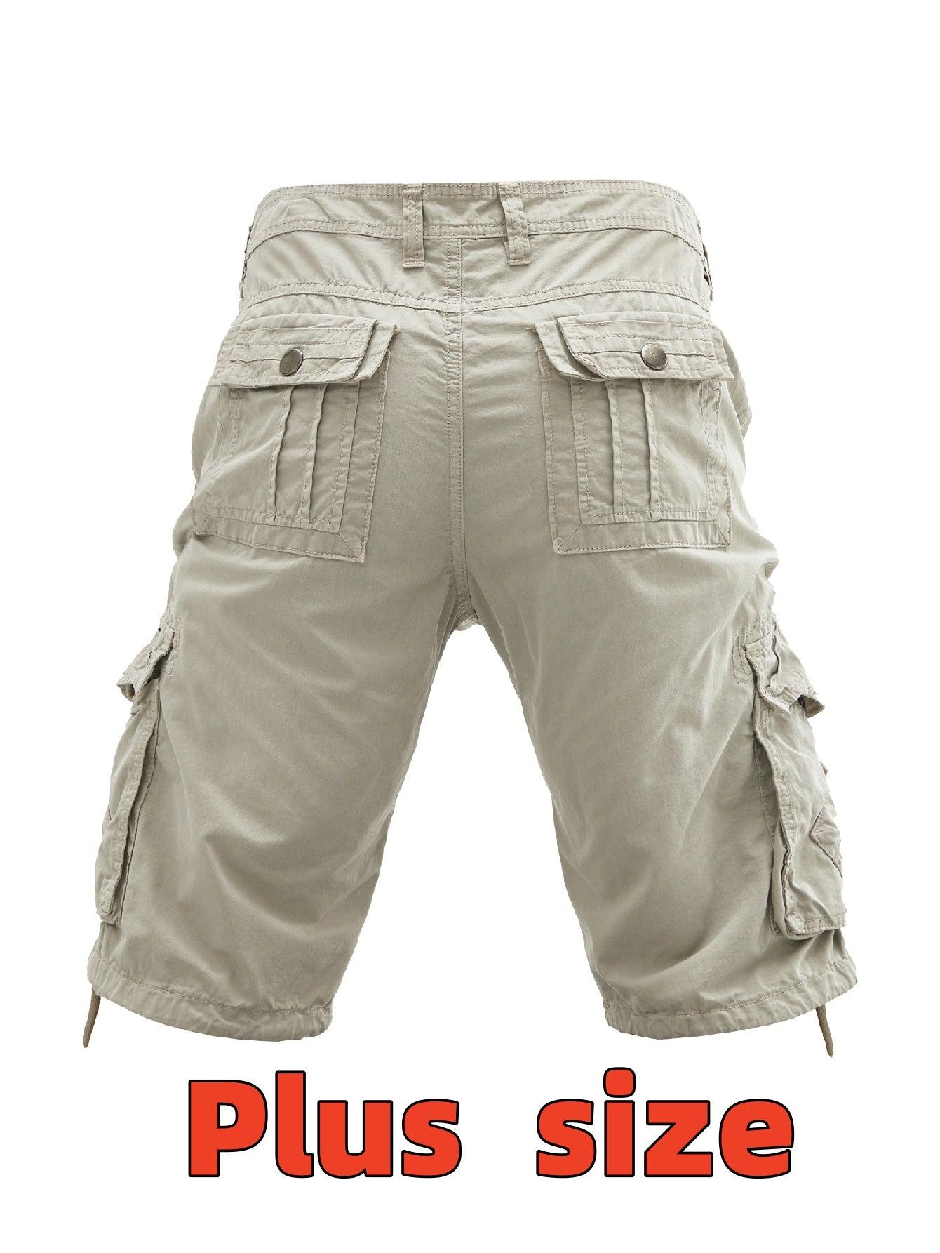 Men's Casual Shorts - Pocket Detail – Cyan / Khaki – view 14