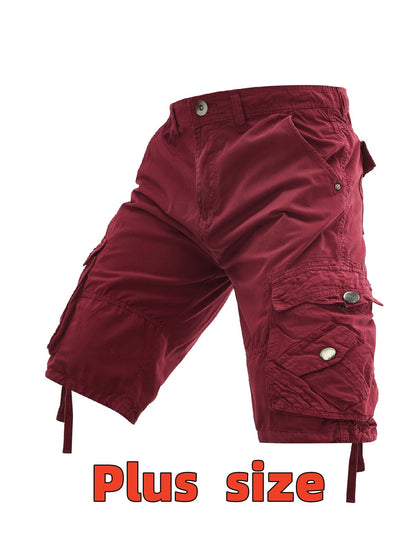Men's Casual Shorts - Pocket Detail – Cyan / Khaki – view 15