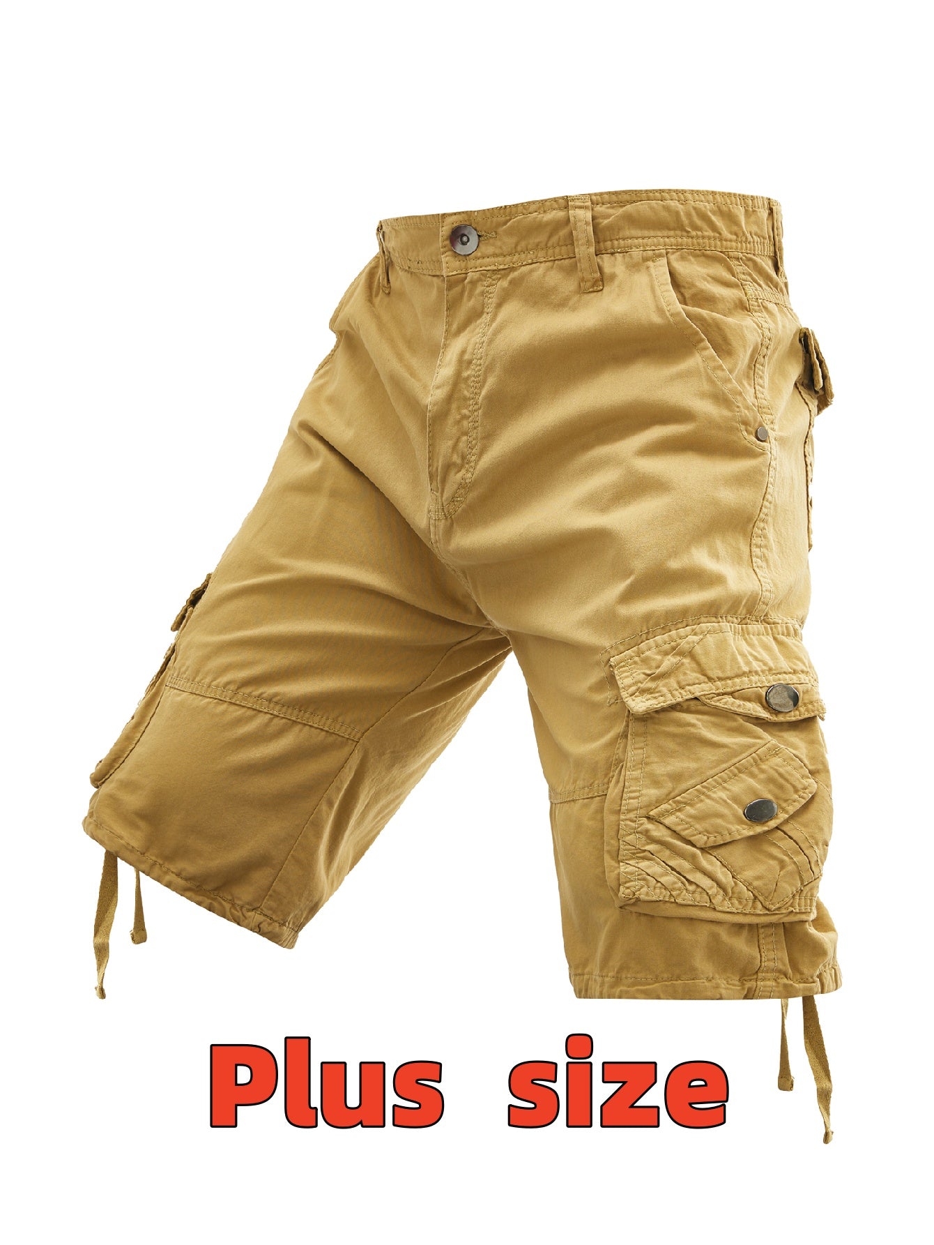 Men's Casual Shorts - Pocket Detail – Cyan / Khaki – view 21