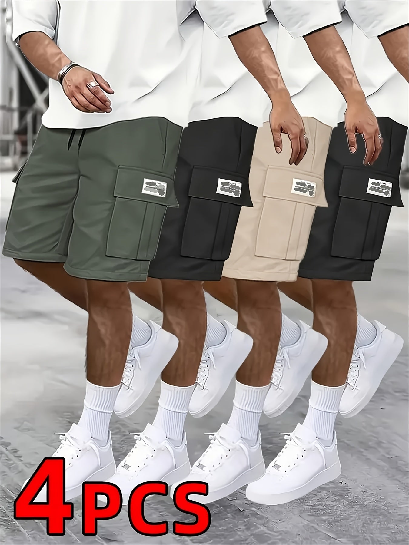 Men's Casual Shorts - Stretch Comfort – 15-Variant Selection – view 3