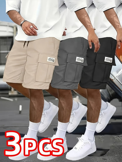 Men's Casual Shorts - Stretch Comfort – 25-Variant Selection – BLACK option – view 2