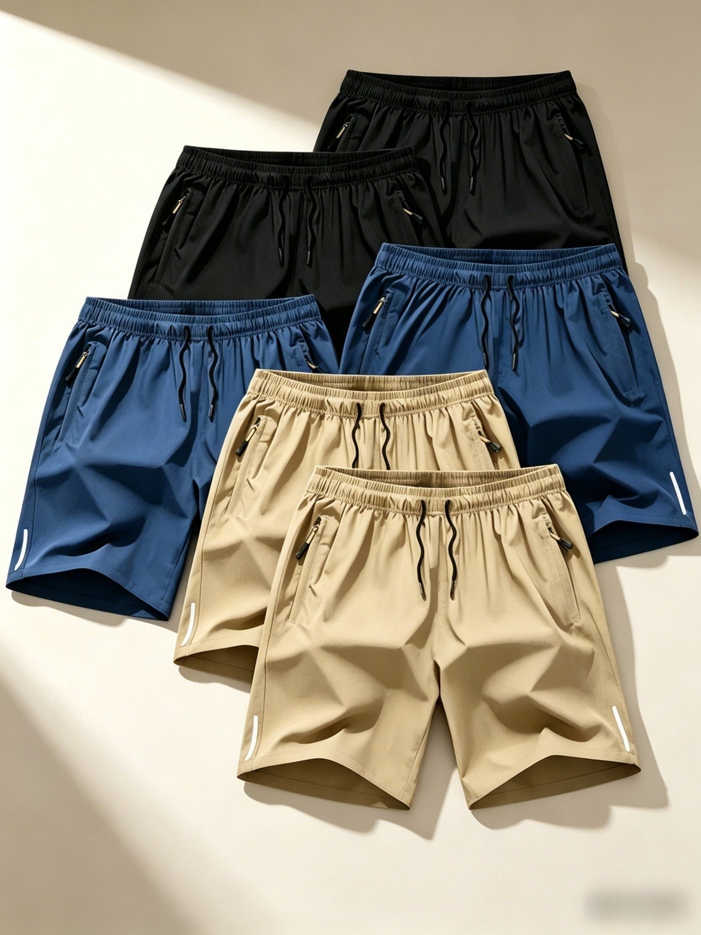Men's Casual Shorts - Stretch Comfort – 6-piece orange gray – view 8